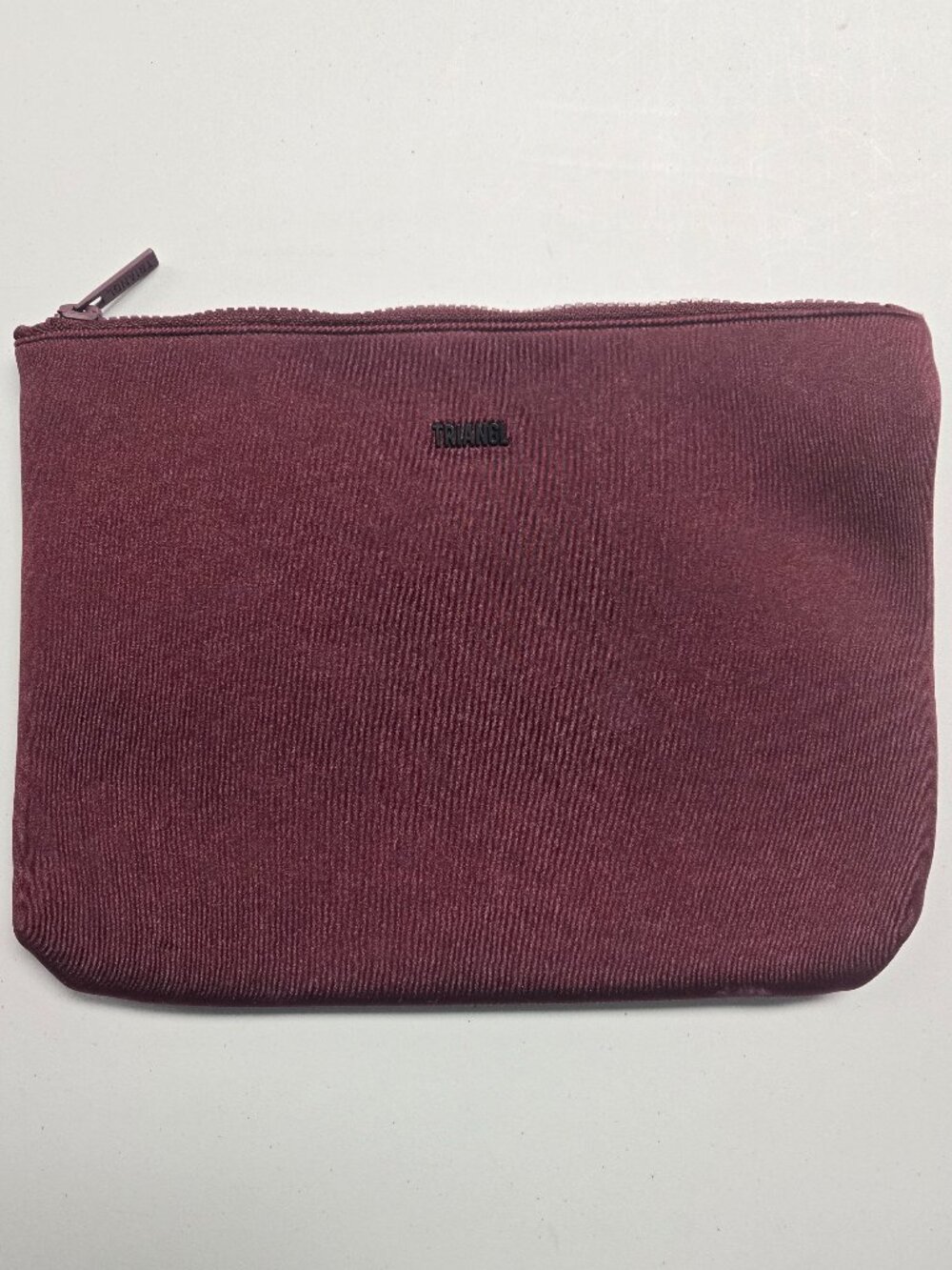 TRIANGL Maroon Neoprene Zip Up Swim Suit Bag